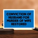 Conviction wife murder restored