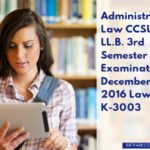 ADMINISTRATIVE LAW