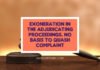 EXONERATION ADJUDICATING