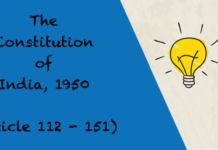 The Constitution of India 1950 Article 112 - 151