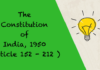 The Constitution of India 1950 Article 152 212