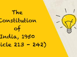 The Constitution of India 1950 Article 213 242