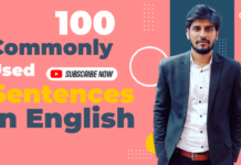 100 commonly Daily Used Sentences in English